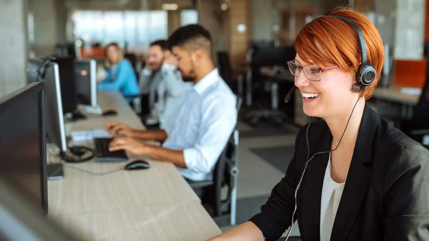 Agents at contact center