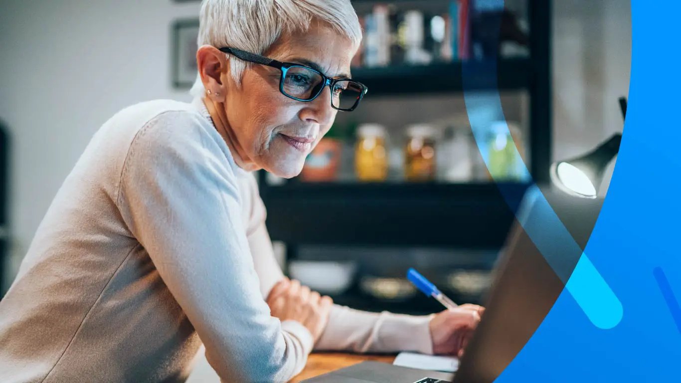 12. woman on laptop