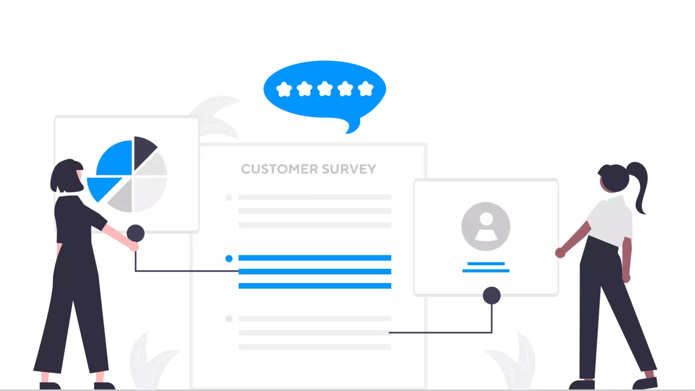 The support agents receiving five stars on customer survey