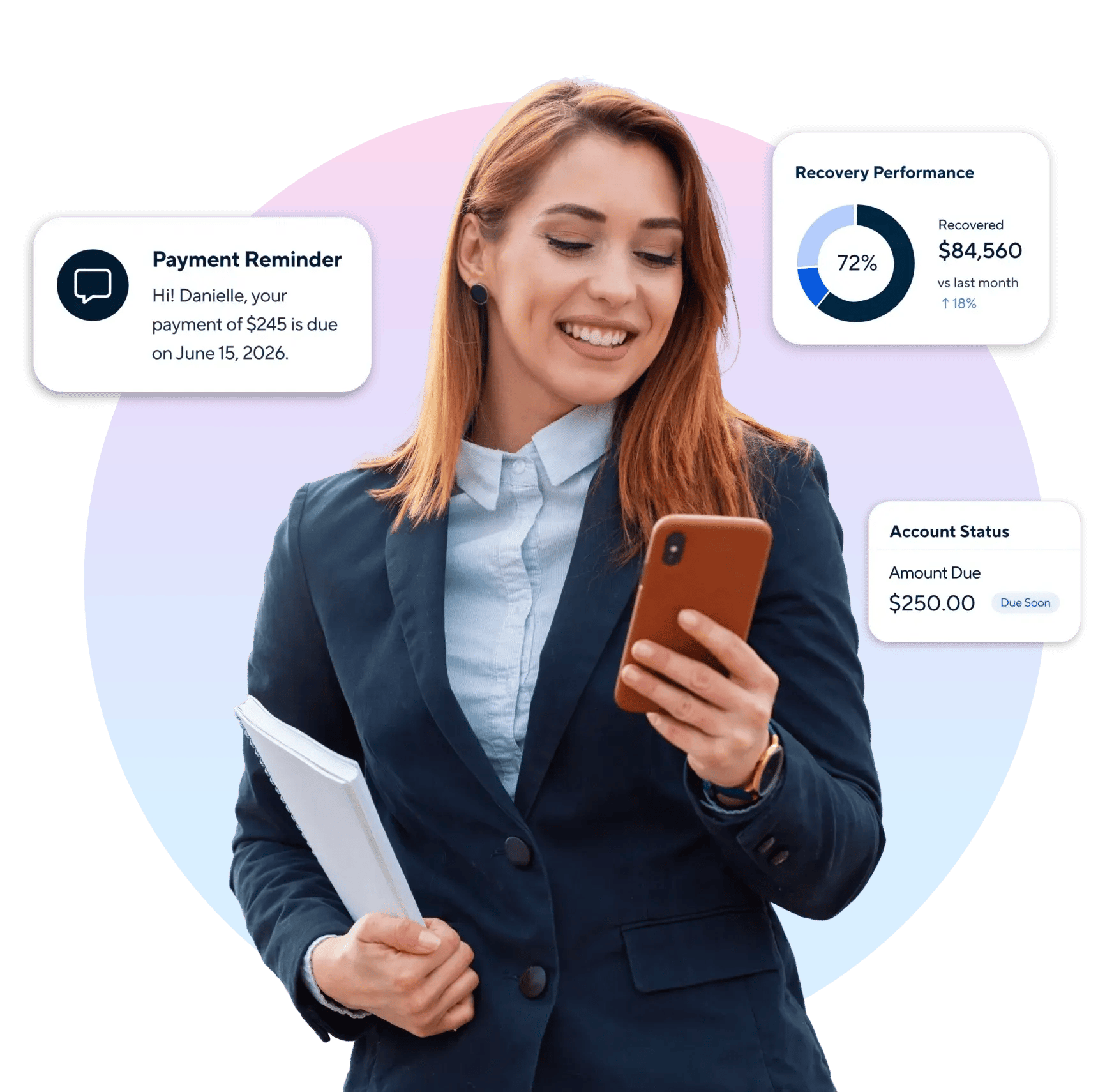 Debt collections call center software