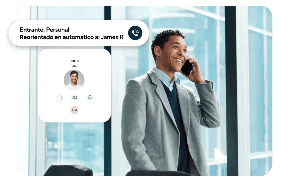 Desvía las llamadas por área de práctica