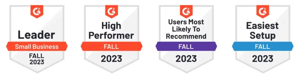 G2 badges fall 2023