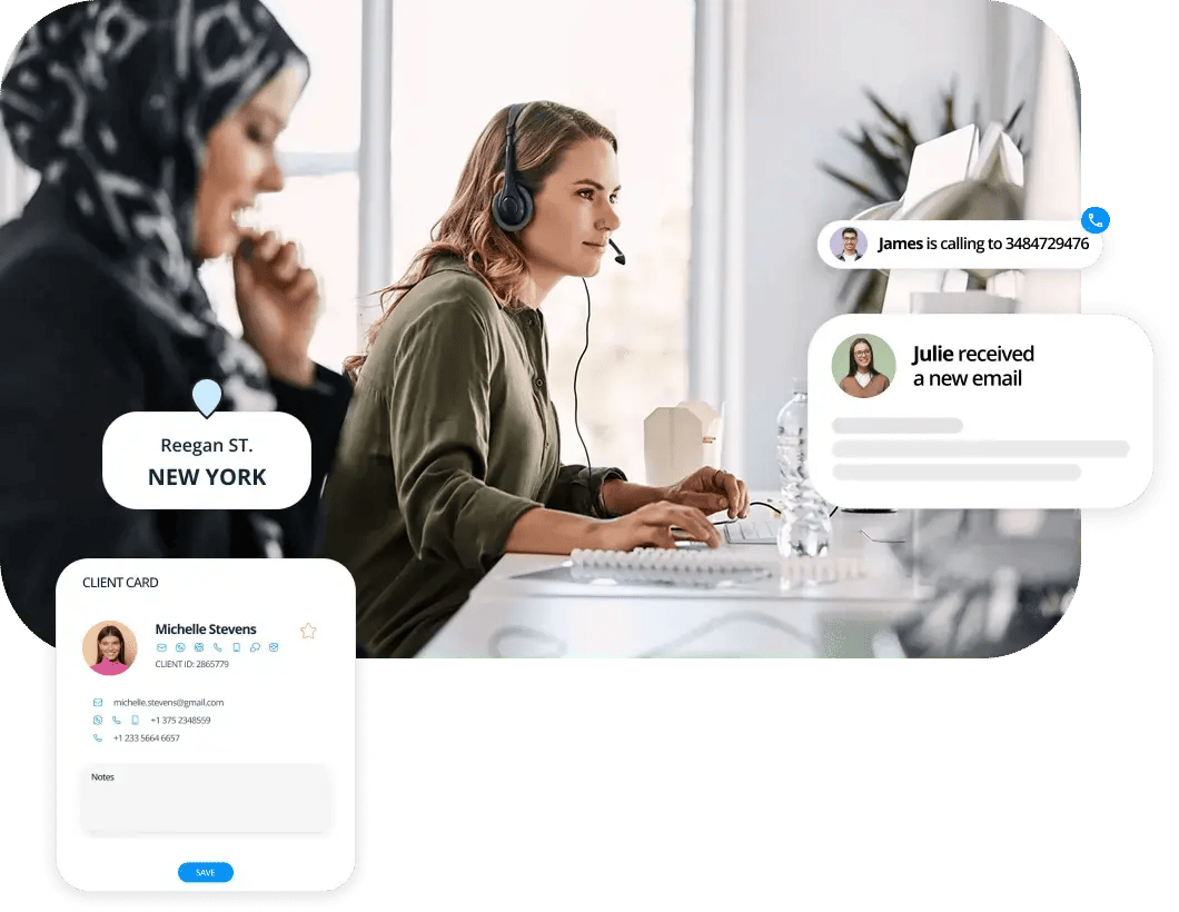 Omnichannel contact center platform by net2phone
