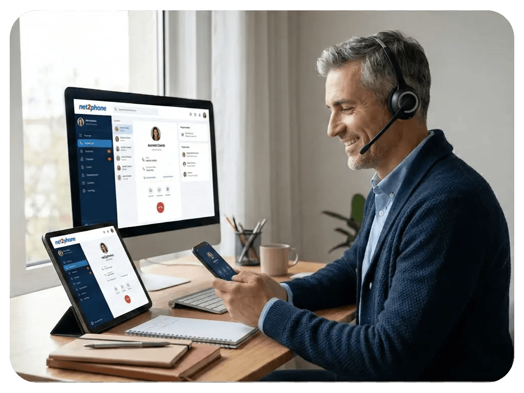 Use your business number from any device