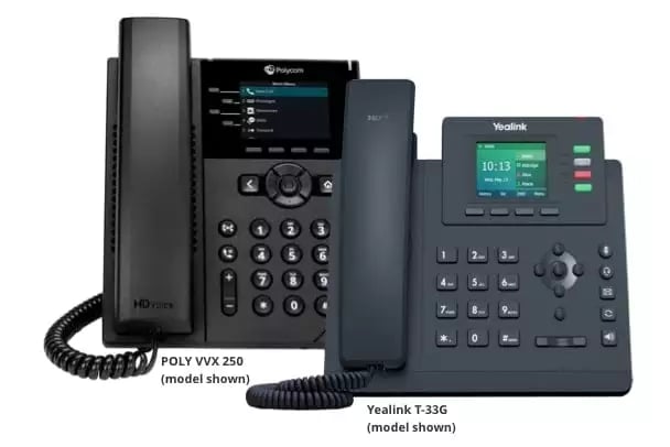 2 VoIP hard phones