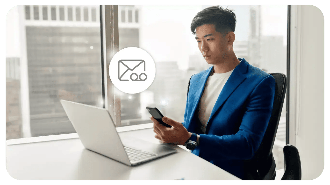 Voicemail to email